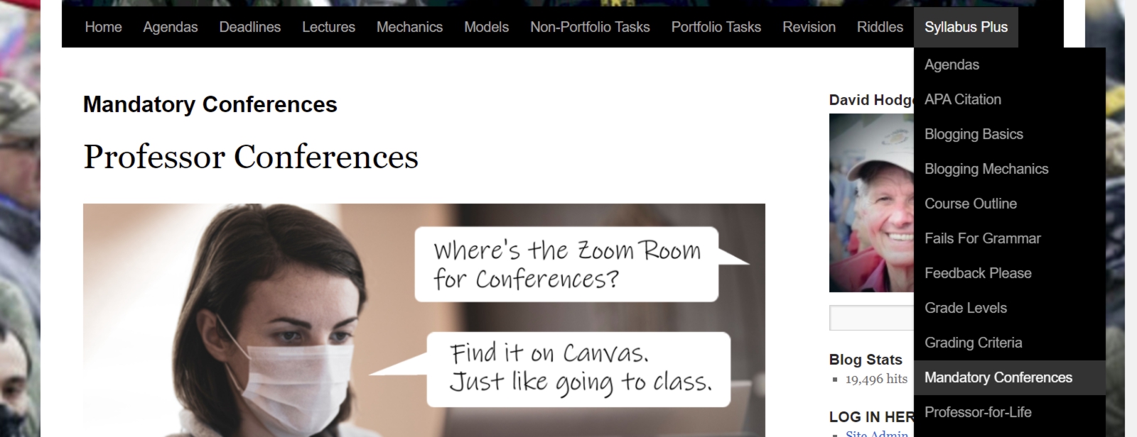 Prof Conf under Syllabus Plus